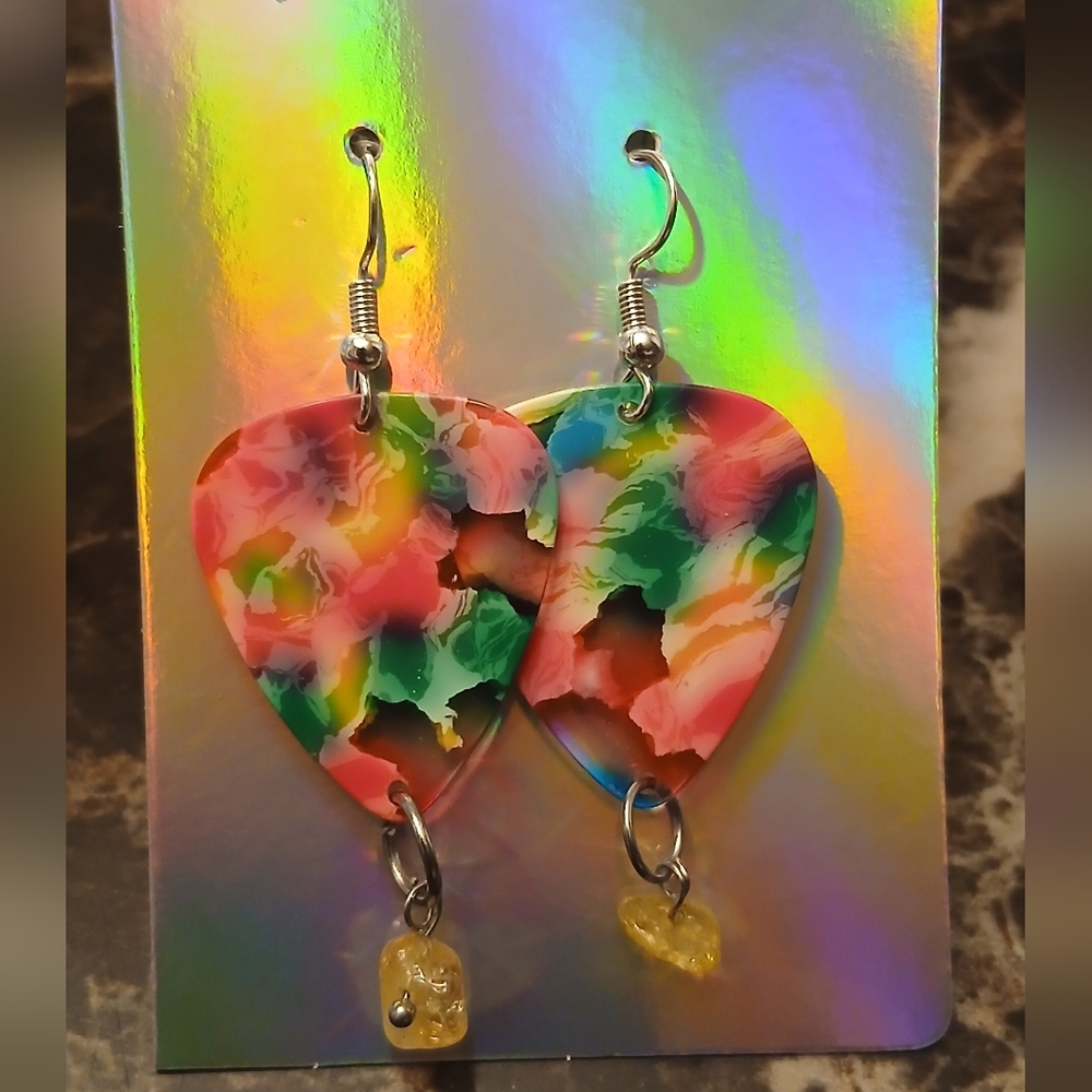 Multicolor Heart Drop Earrings - Women Jewelry